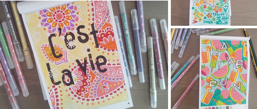 Un joli carnet de coloriages adultes pour un moment de détente presque