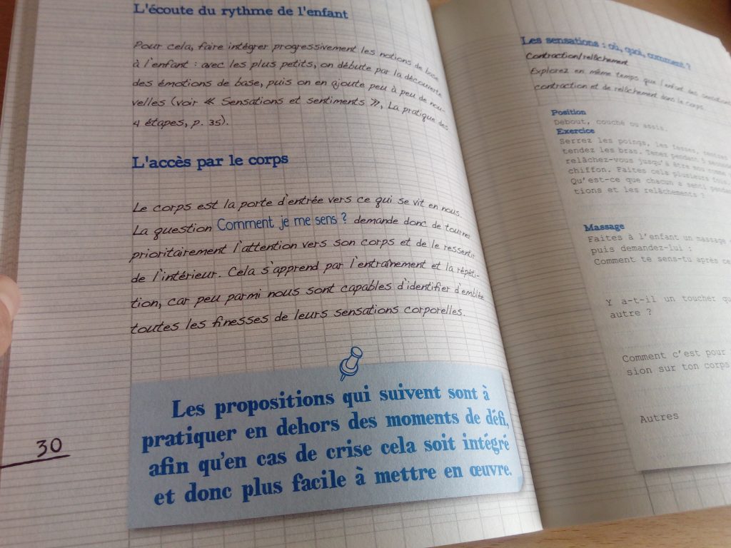 cahier exercices cnv parents
