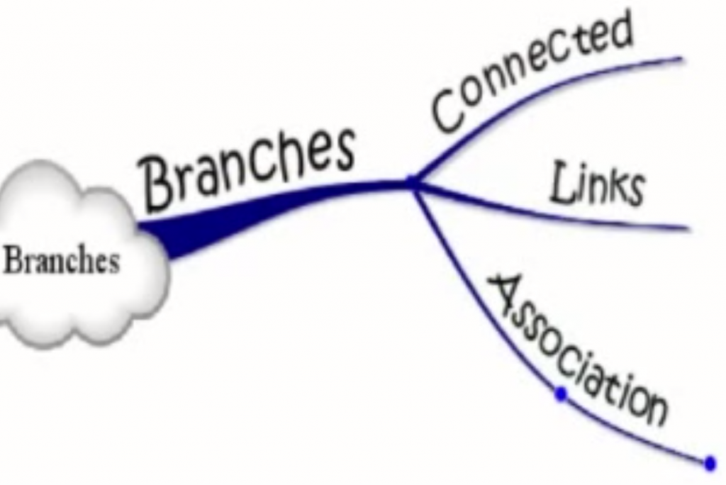 mind mapping branches et mots
