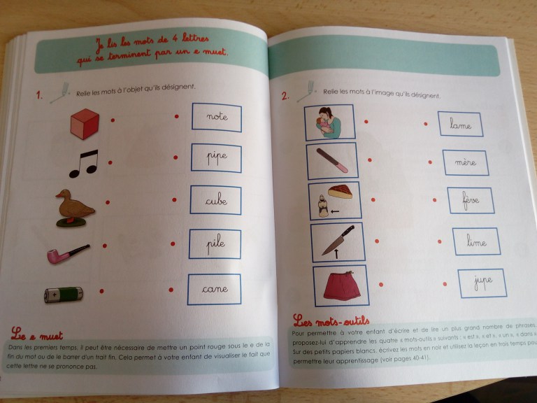 Je lis mes premiers mots : un cahier d'inspiration Montessori pour  apprendre à lire