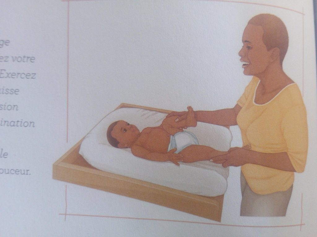 massages colique bébé