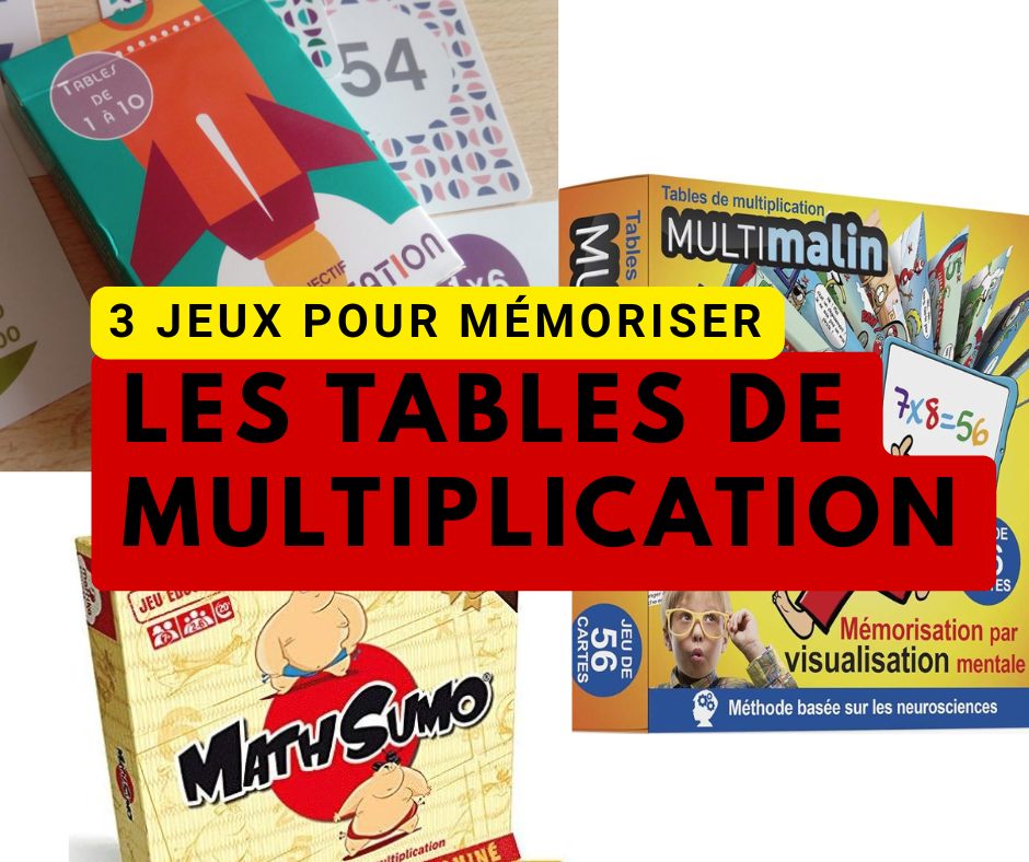 3 jeux pour mémoriser les tables de multiplication