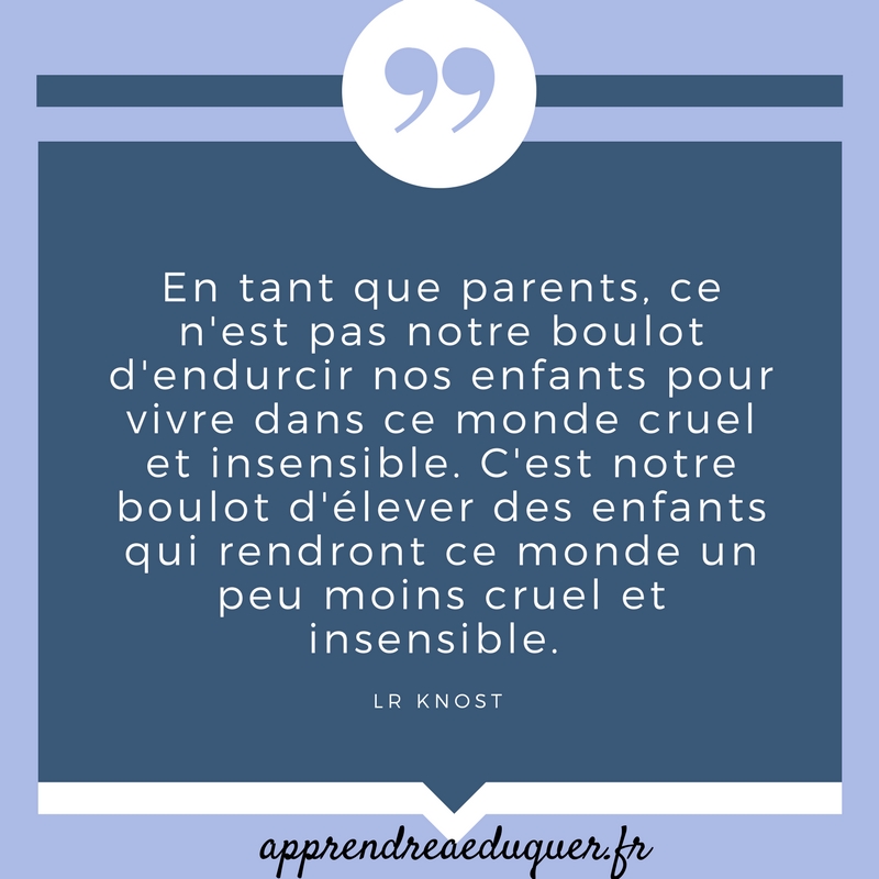 Il Faut Bien Preparer Les Enfants A Vivre Dans Une Societe Violente