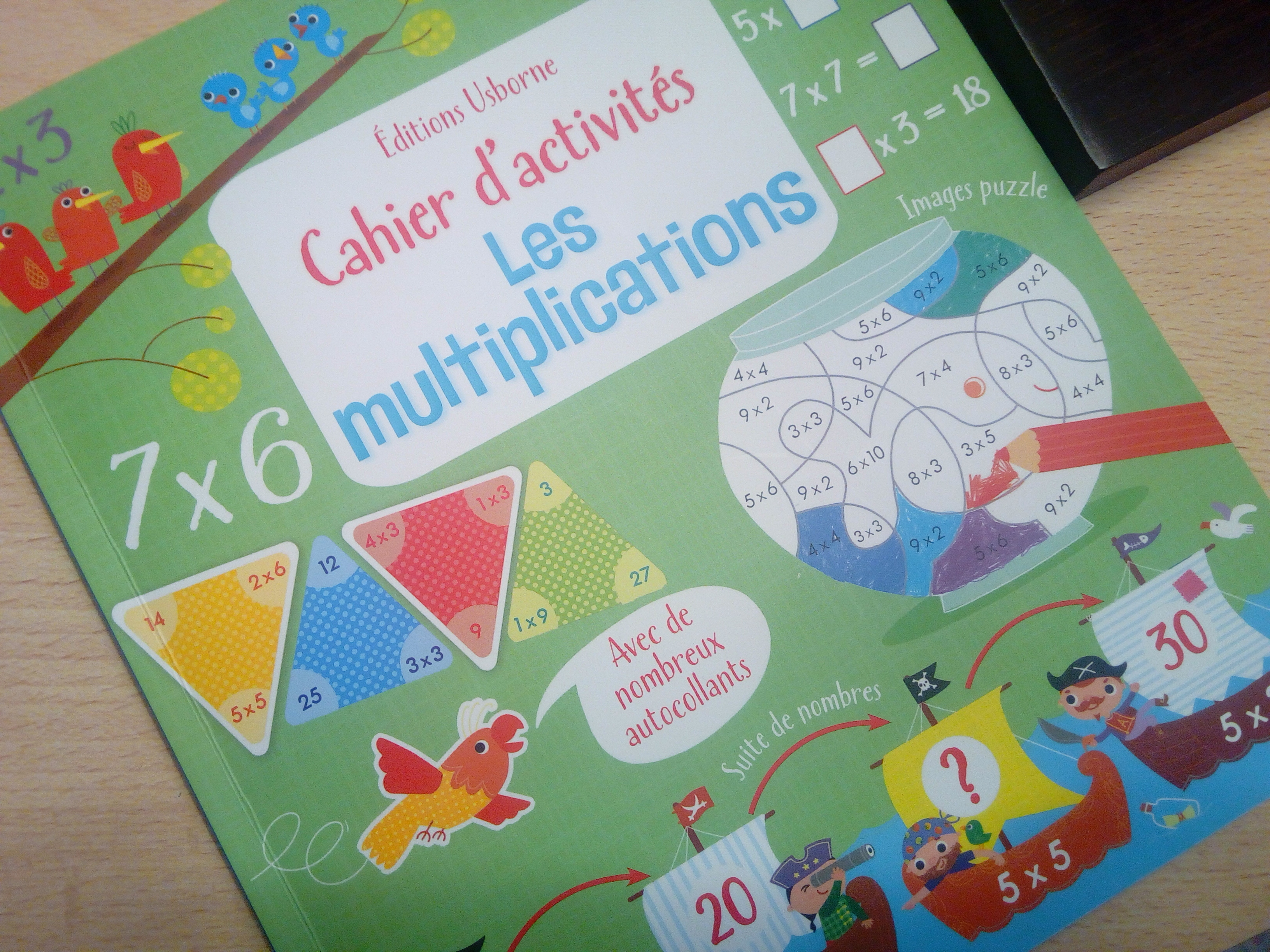 cahier apprendre tables multiplication