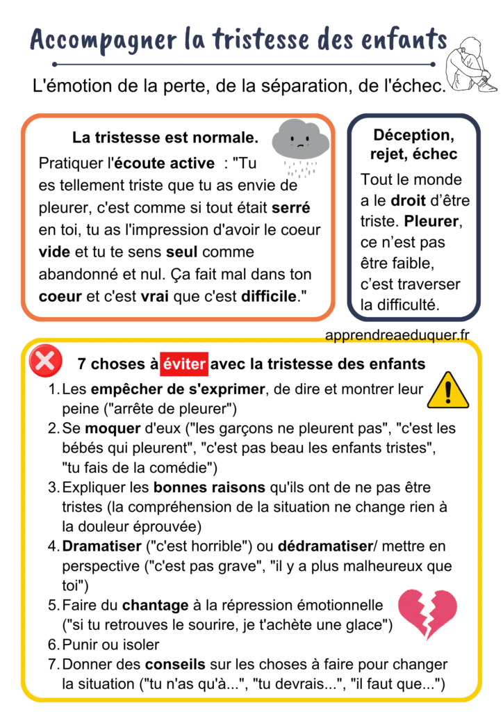 La tristesse des enfants