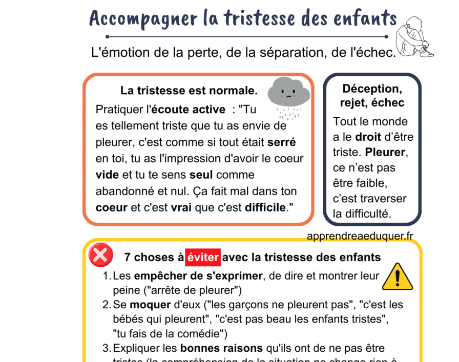 tristesse des enfants