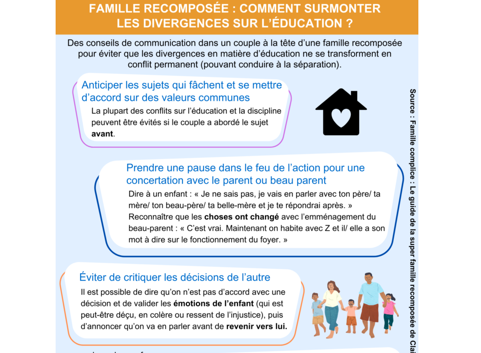 familles recomposées comment surmonter les divergences sur l’éducation