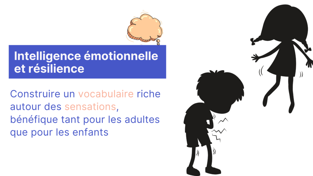 Illustration of a child describing body sensations