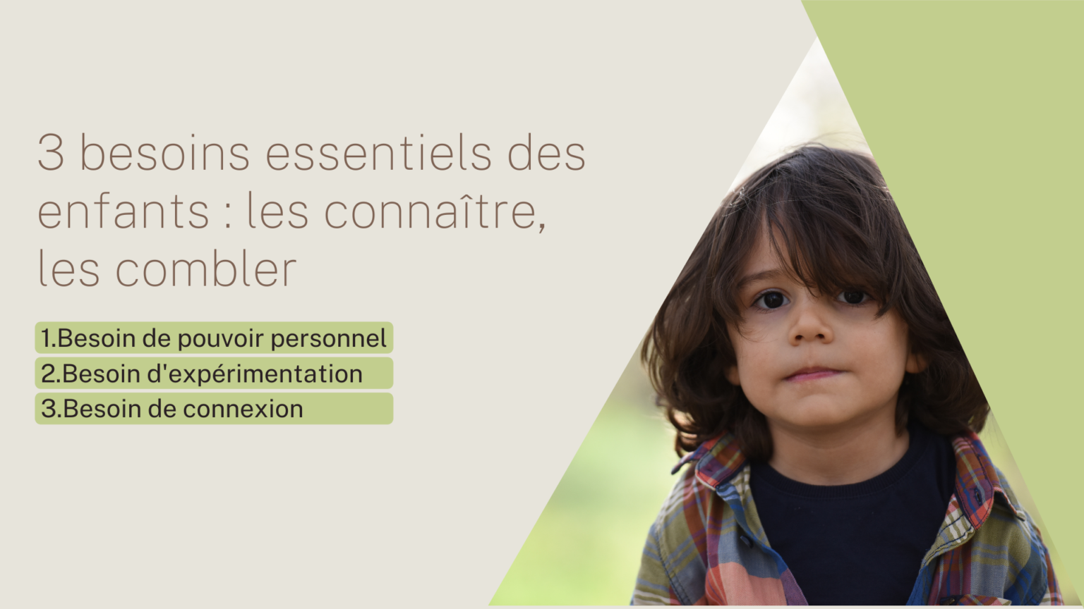 3 besoins essentiels des enfants, les connaître et les combler : besoin ...