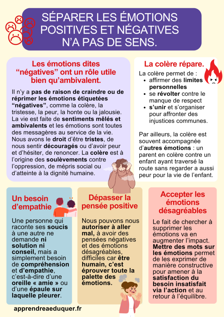 Séparer les émotions positives et négatives n’a pas de sens.