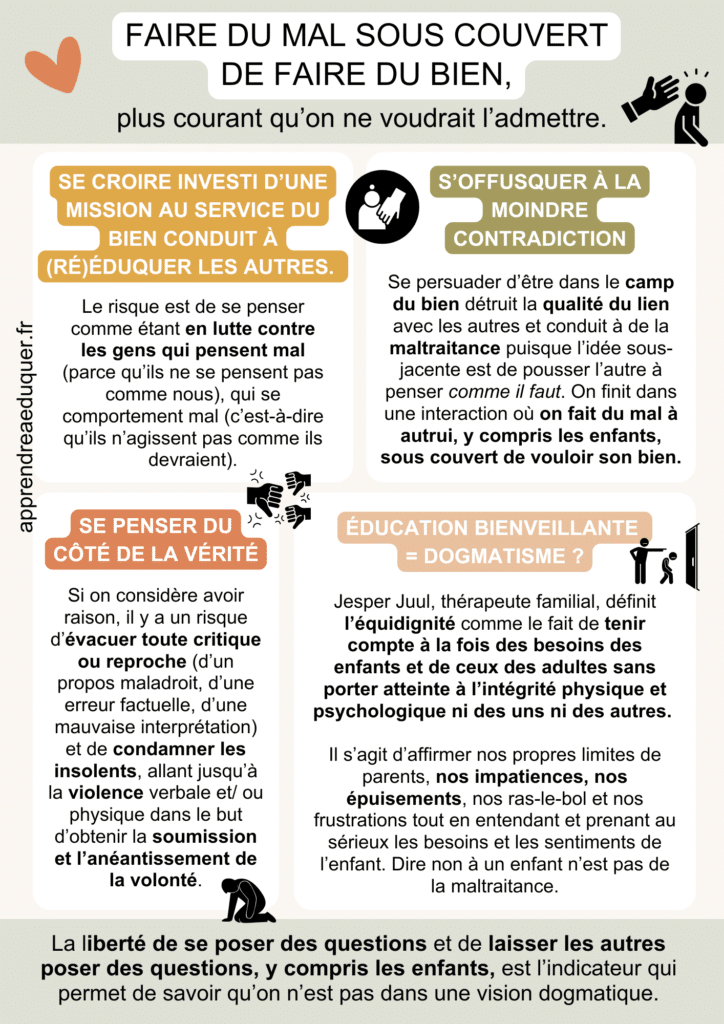 Faire du mal sous couvert de faire du bien