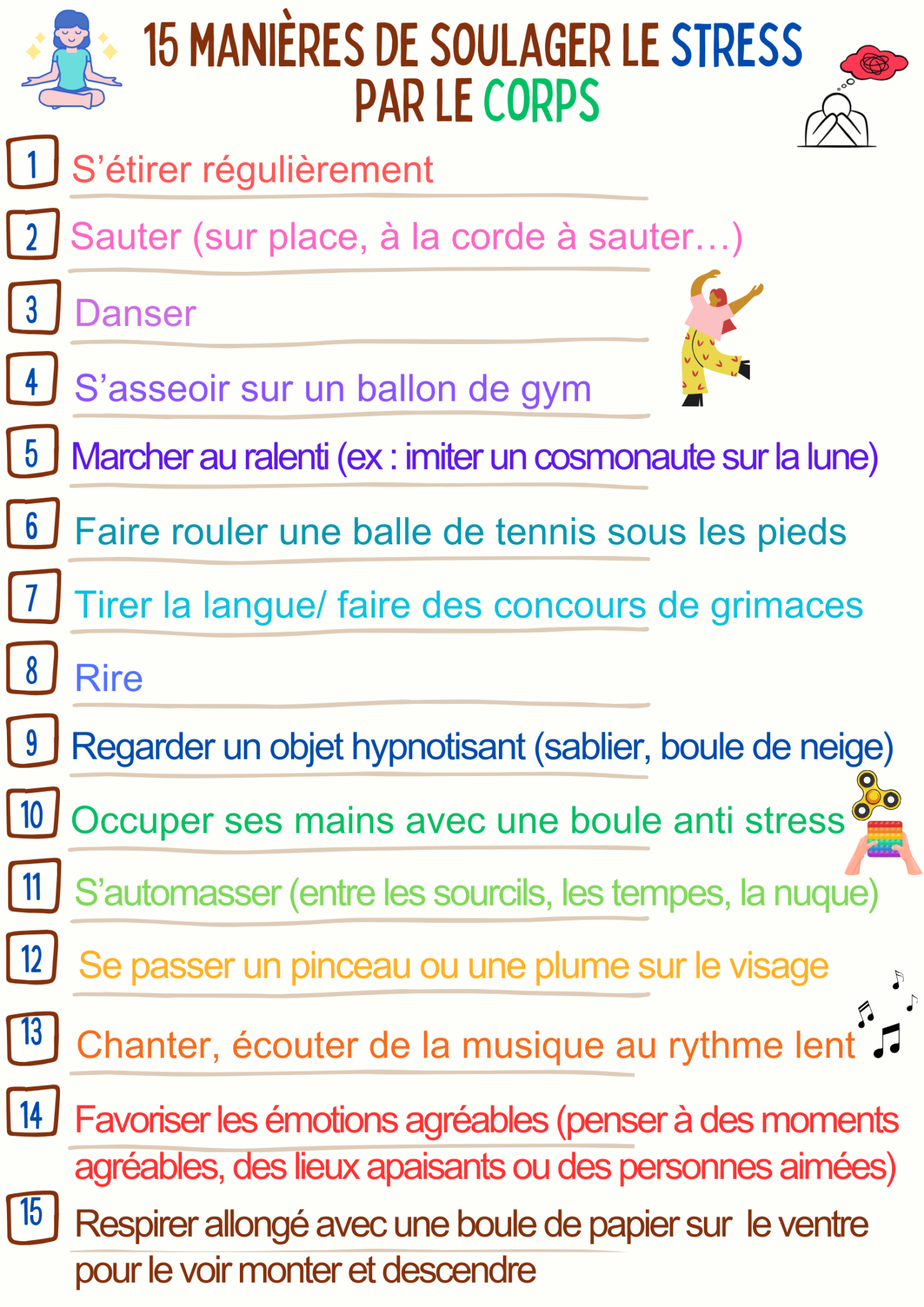 Panneau Décoratif En Bois "Soulager Le Stress Avec Le Yoga" - Style Rustique Primitives By Kathy - Occasion