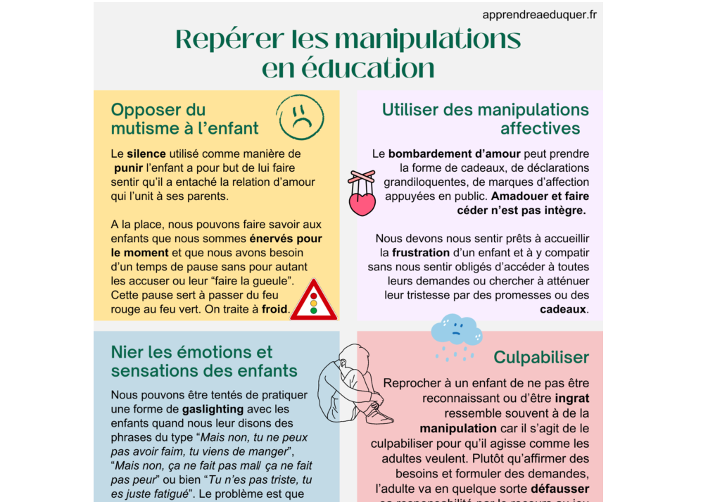 Repérer les manipulations en éducation