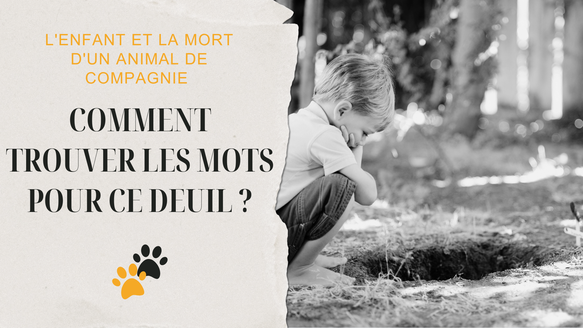 enfant mort un animal de compagnie