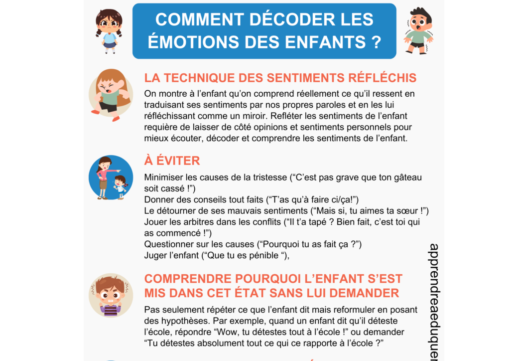 décoder émotions enfants