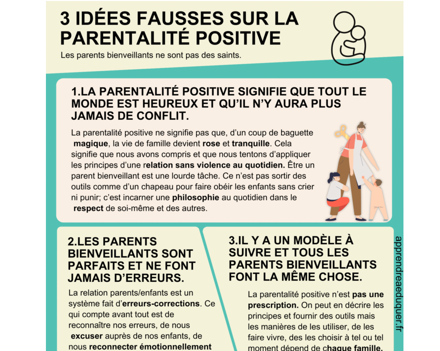 3 idées fausses sur la parentalité positive