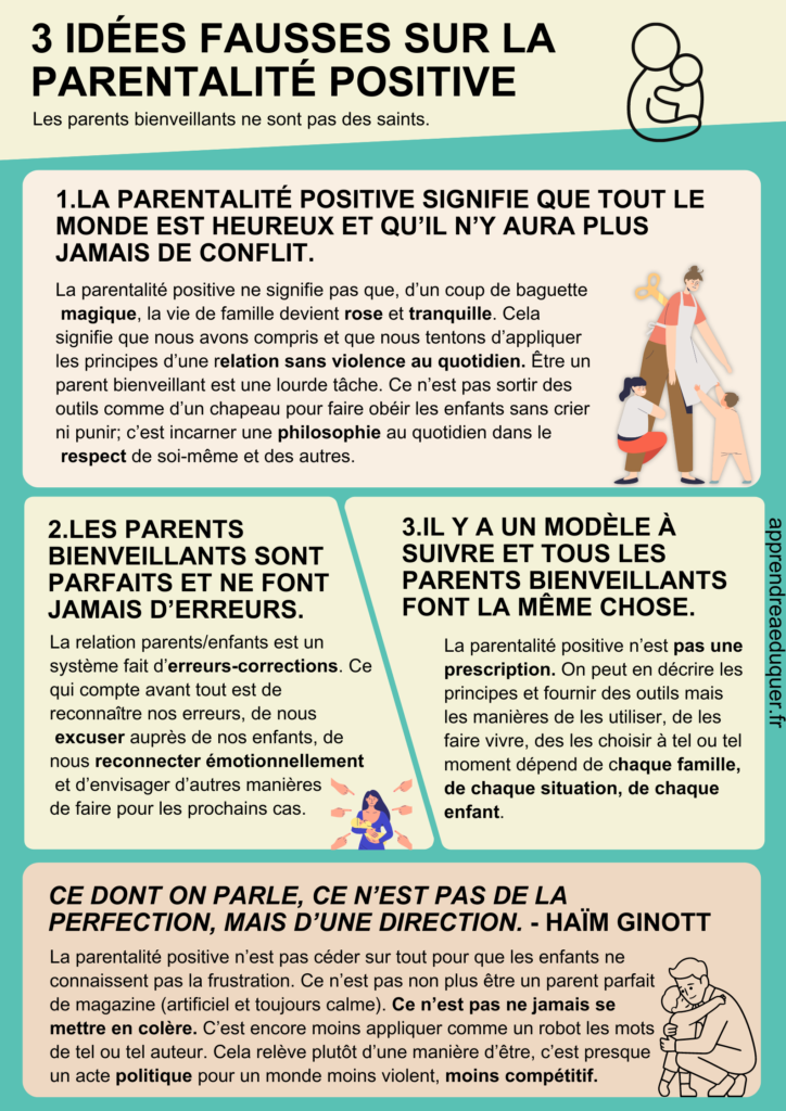 idées fausses parentalité positive