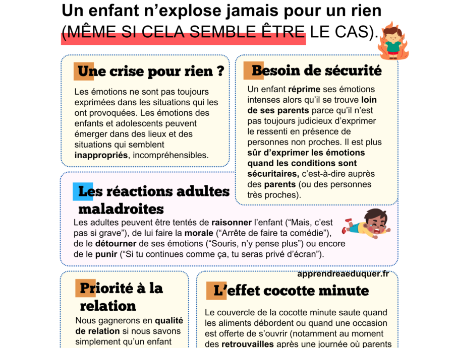 fiche enfant explose crise pour rien