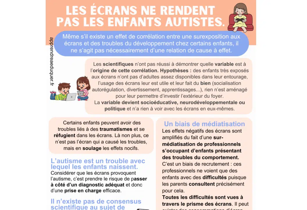 écrans rendent enfants autistes