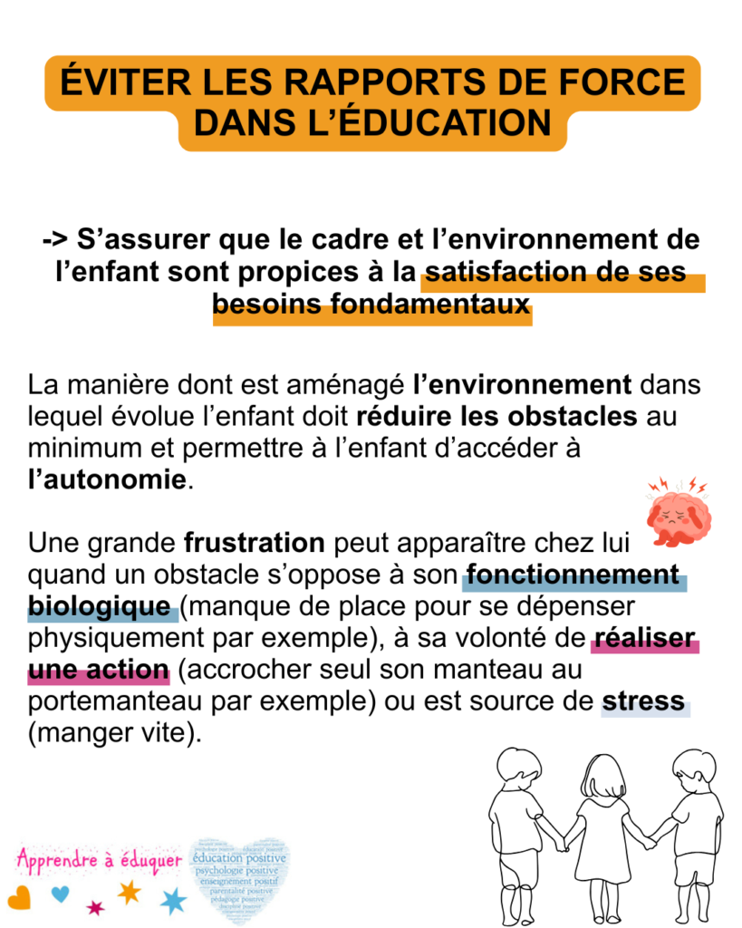 éviter les rapports de force dans l’éducation