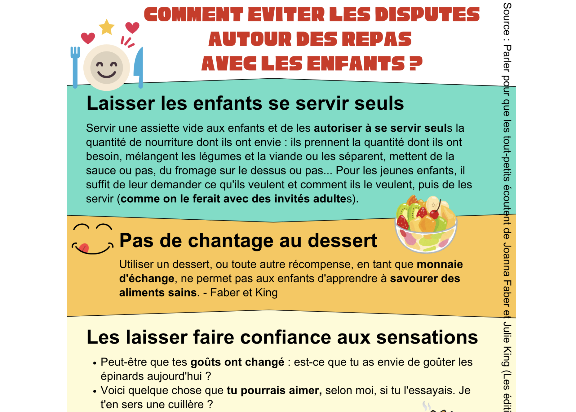 disputes repas avec enfants