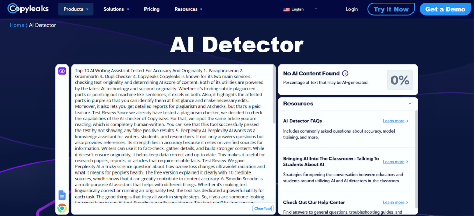 4 Copyleaks assistant ia