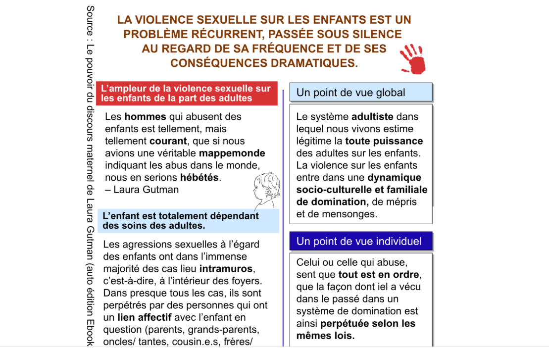 violence sexuelle sur les enfants