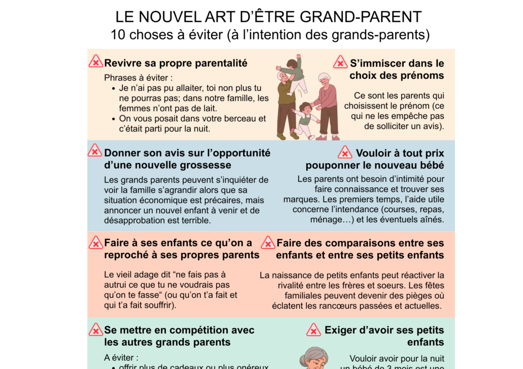 choses à éviter grands-parents