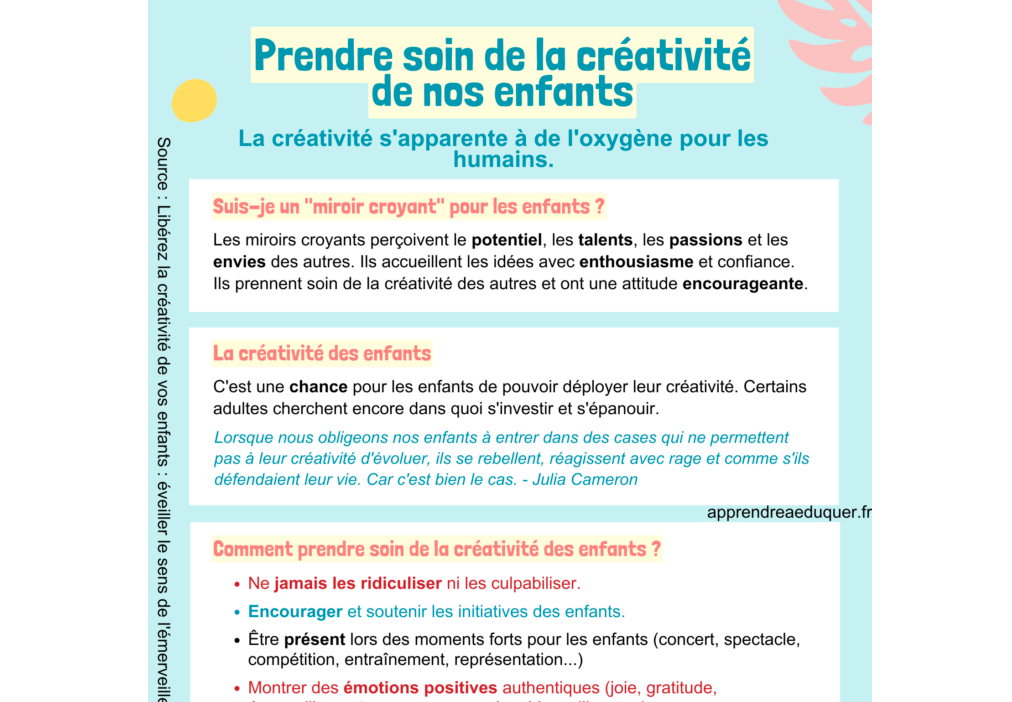 créativité des enfants