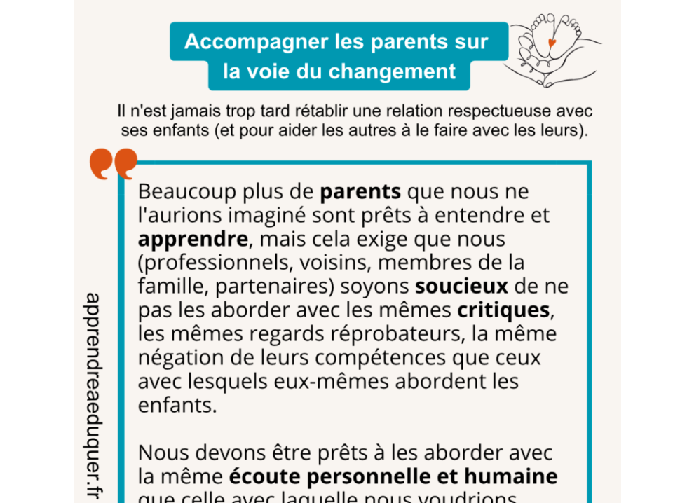 Accompagner les parents sur la voie du changement