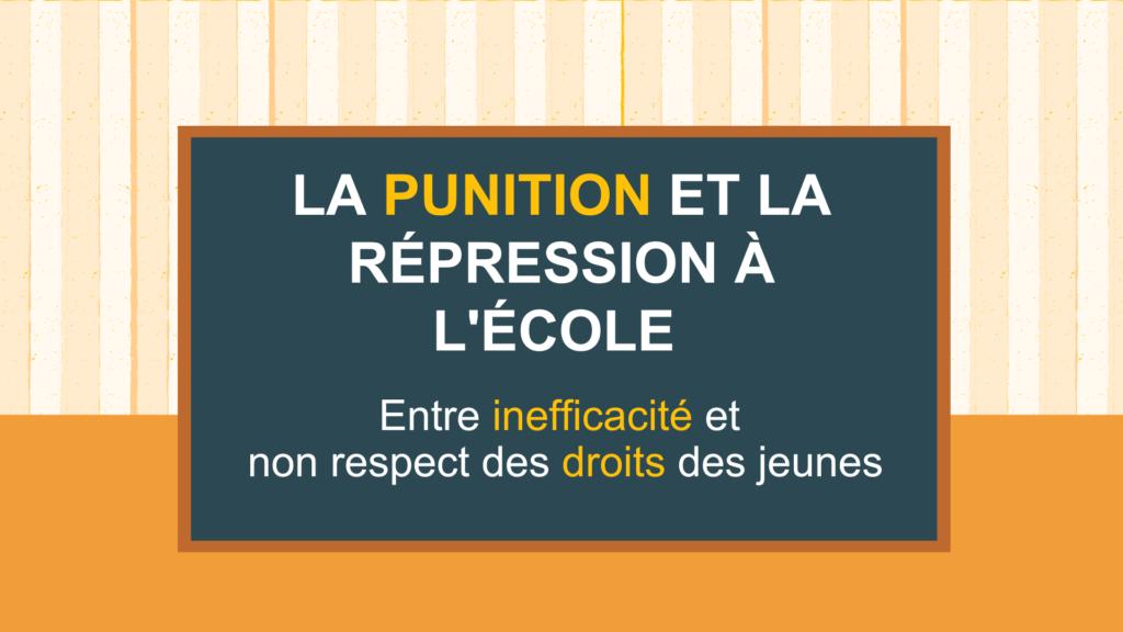 La punition à l'école
