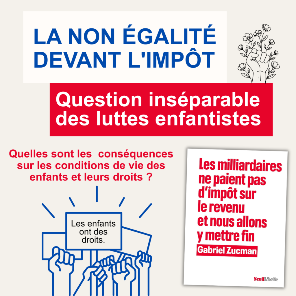 non égalité devant l'impôt lutte enfantiste